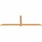 Ekena Millwork Eugene Smooth Timber Gable Bracket, Western Red Cedar, 84"W x 28"H x 1 1/2"D x 3 1/2"F, 8/12 Pitch GBW084X28X0204EUG00SWR - alternate 5
